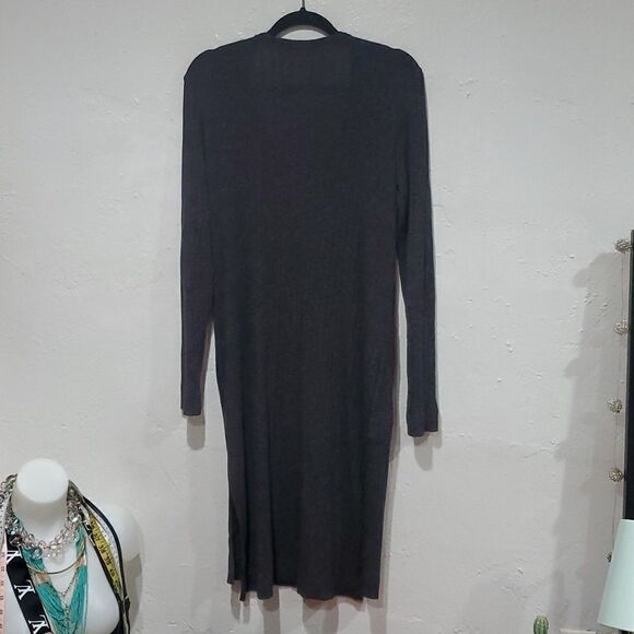 Anthro Michael Stars Long Sweater Cardigan with Pockets One Size M - Picture 5 of 11